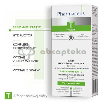 Pharmaceris T, zestaw: krem Sebo-Moistatic + żel Puri-Sebogel, 1 sztuka