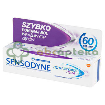 Sensodyne Ultraszybka Ulga pasta do zębów 75 ml,