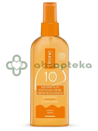 Lirene SUN, karotenowy olejek przyspieszający opalanie SPF10, 150 ml