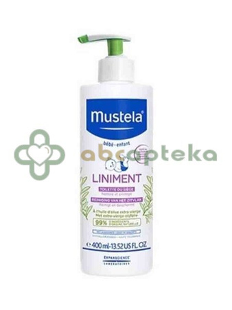 Mustela Bebe Enfant Liniment, emulsja oczyszczająca do okolicy pieluszkowej z pompką, 400 ml