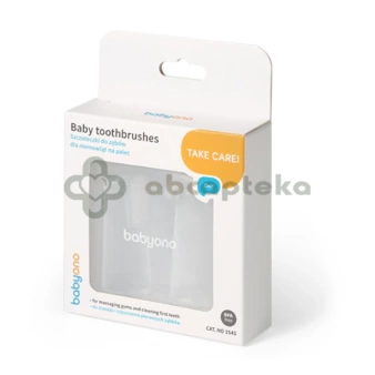 Babyono szczoteczki do zębów dla niemowląt na palec, 1545, 2 sztuki