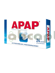 Apap, 500 mg, 24 tabletek