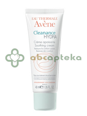 Avene Cleanance Hydra, krem łagodzący, 40 ml