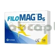Filomag B6, 50 tabletek, | DATA WAŻNOŚCI 31.03.2026