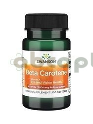 SWANSON, Beta Karotene 10.000 IU, 100 kapsułek