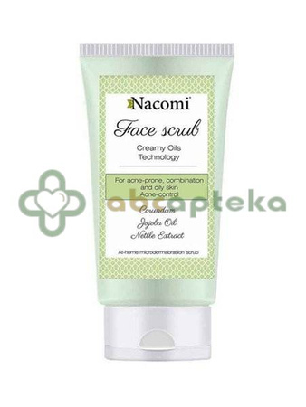 Nacomi, peeling do twarzy, przeciwtrądzikowy, 85 ml