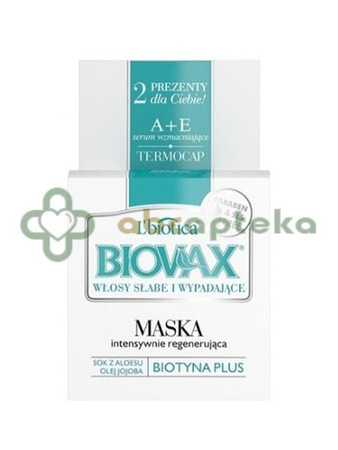 L'Biotica Biovax, maseczka do włosów słabych i wypadających, 250 ml