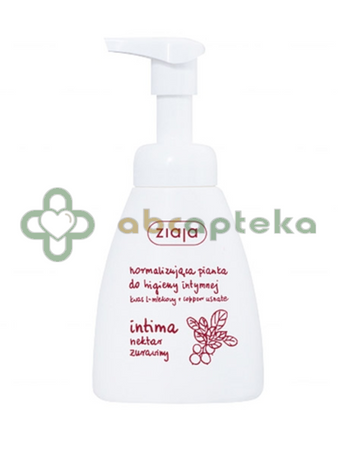 Ziaja Intima, normalizująca pianka do higieny intymnej, nektar żurawiny, 250 ml