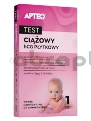 Test ciążowy HCG płytkowy APTEO,      1 sztuka