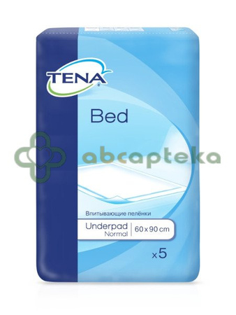 TENA Bed Normal, Podkłady higieniczne 60 x 90 cm, 5 sztuk