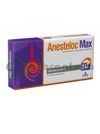 Anesteloc Max, 20 mg, 14 tabletek dojelitowych