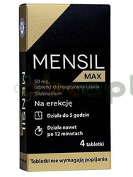 Mensil Max 50 mg, tabletki do rozgryzania i żucia, 4 tabletki