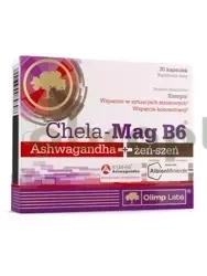 Olimp Chela-Mag B6 Ashwagandha + żeń-szeń, 30 kapsułek