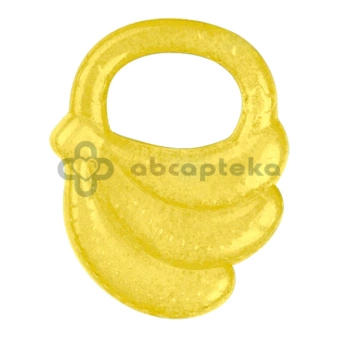 Babyono żelowy gryzak dla niemowląt, banan, 1 sztuka