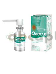 Orofar, aerozol do stosowania w jamie ustnej, 30 ml