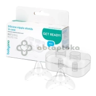 Babyono Natural Nursing, silikonowe osłonki na piersi, 823, rozmiar M, 2 sztuki