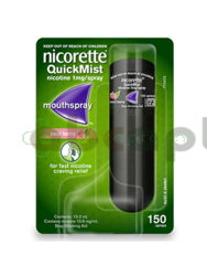Nicorette Cool Berry, 13.6 mg/ml, aerozol do stosowania w jamie ustnej, 150 dawek