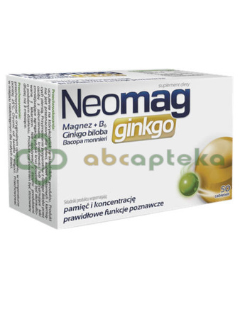 NeoMag Ginkgo, 50 tabletek