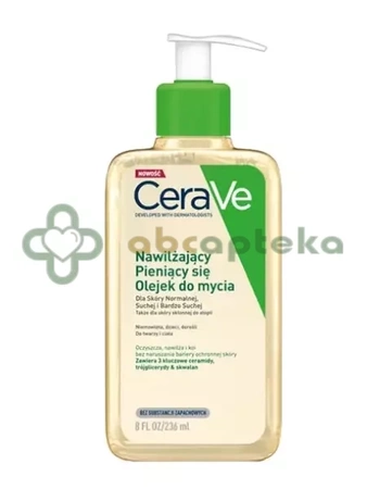 CeraVe nawilżający pieniący się olejek do mycia, 236 ml