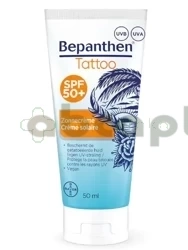 Bepanthen Tattoo, krem przeciwsłoneczny SPF50+   ,  50 ml