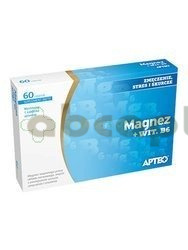 Magnez + B6 APTEO  60 tabletek | DATA WAŻNOŚCI 31.12.2026