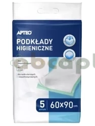 Podkłady higieniczne 60 cm x 90 cm APTEO,     5 sztuk