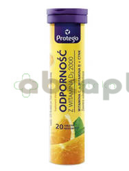 Protego Odporność z Witaminą D3 2000, 20 tabletek musujących