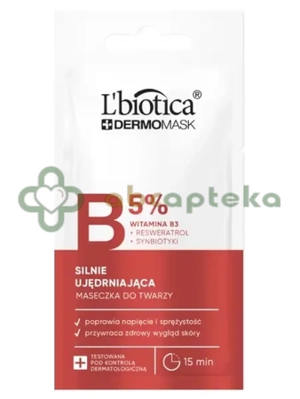 L'biotica, Dermomask, silnie ujędrniająca maska z witaminą B3 8 ml