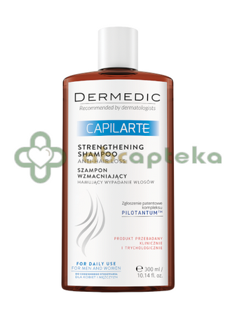 Dermedic Capilarte, szampon wzmacniający, hamujący wypadanie włosów, 300 ml