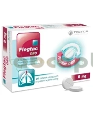 Flegtac Oro 8 mg,   20 tabletek ulegających rozpadowi w jamie ustnej