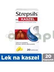 Strepsils na kaszel 375 mg 20 kapsułek twardych