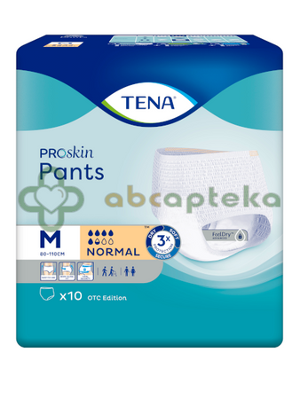 TENA Pants ProSkin Normal, Majtki chłonne rozmiar M, 10 sztuk