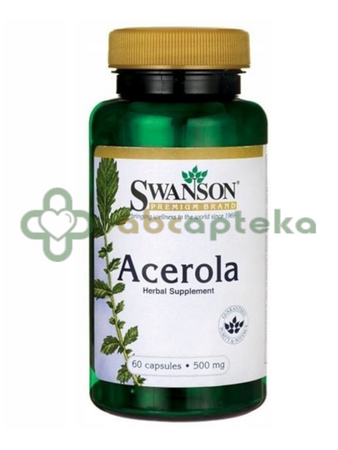 Swanson Acerola 500 mg, 60 kapsułek