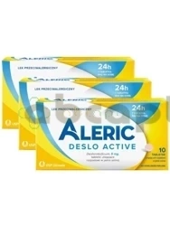 ZESTAW Aleric Deslo Active, 5 mg, 3 x 10 tabletek ulegających rozpadowi w jamie ustnej