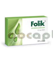 Folik, 0,4 mg, 30 tabletek