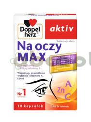 Doppelherz Aktiv Na oczy Max, 30 kapsułek | DATA WAŻNOŚCI 28.02.2026
