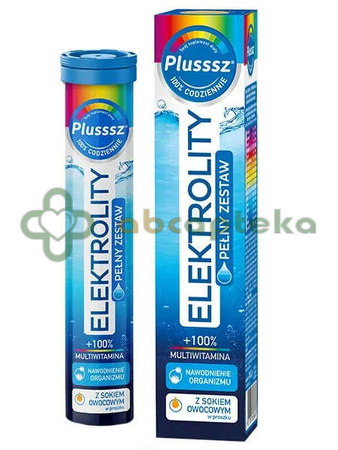 Plusssz Elektrolity + multiwitamina, 24 tabletki musujące