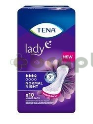 TENA Lady Normal Night, Wkłady anatomiczne dla kobiet, 10 sztuk