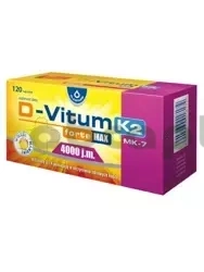 D-Vitum Forte Max 4000 j.m. K2 MK-7, 120 kapsułek