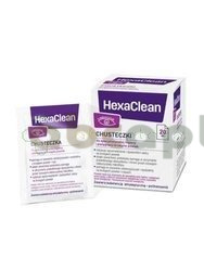 HexaClean, chusteczki do specjalistycznej higieny i pielęgnacji brzegów powiek, 20 sztuk