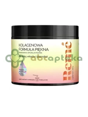 Reme Kolagenowa Formuła Piękna, truskawka-opuncja figowa, proszek, 150 g