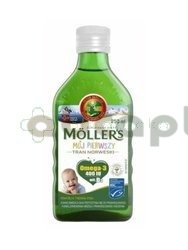 Moller's Mój Pierwszy Tran Norweski powyżej 4 tygodnia, 250 ml, | DATA WAŻNOŚCI 31.12.2024