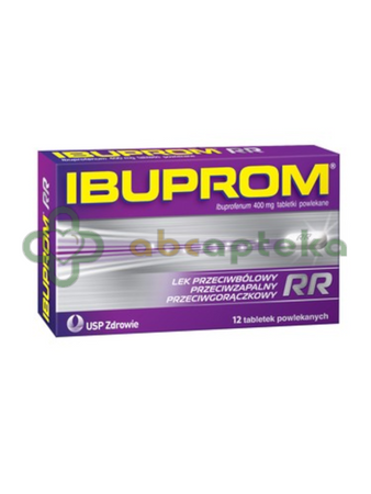 Ibuprom RR 400 mg, 12 tabletek