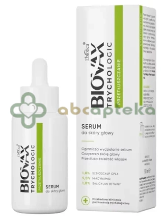 Biovax Trychologic, Przetłuszczanie, serum do skóry głowy, 50 ml