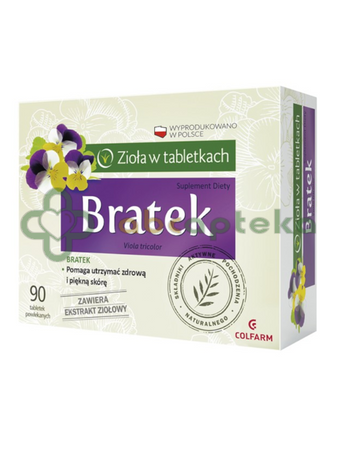 Bratek, 90 tabletek powlekanych