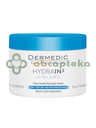 Dermedic Hydrain 3 Hialuro, masło ultranawadniające do ciała, 225 ml