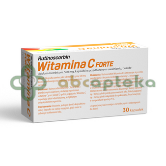 Rutinoscorbin Witamina C Forte, 30 kapsułek