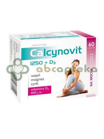 Calcynovit 1250 + D3 60 tabletek