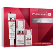 Zestaw Pharmaceris N - krem tonujący, SPF 30, 50 ml + aktywny krem przeciwzmarszczkowy do twarzy, SPF 10, 40 ml + intensywny krem redukujący cienie i worki pod oczami, 15 ml