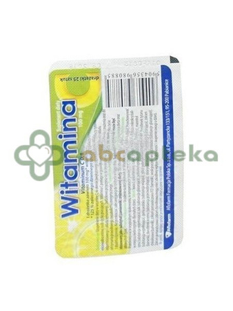 Aflofarm, Witamina C 100 mg, 25 tabletek